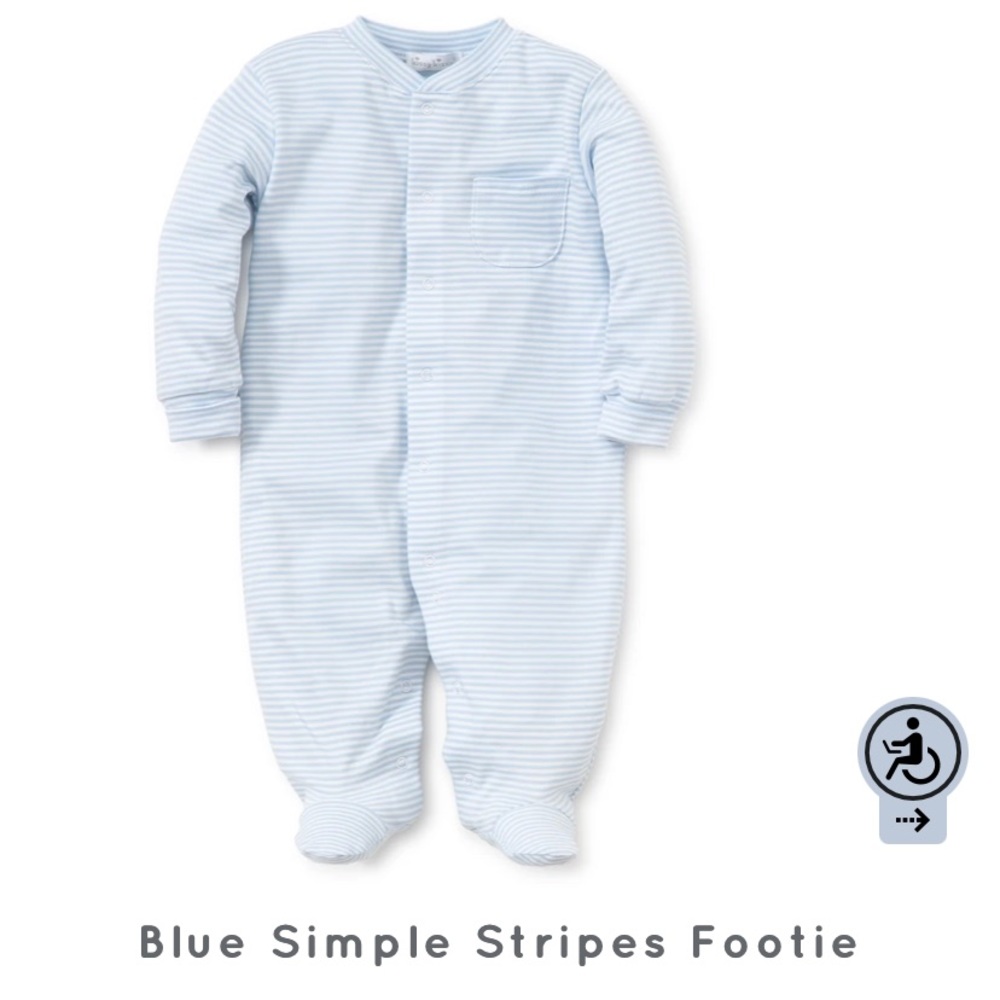 Kissy Kissy Simple Stripe Footie